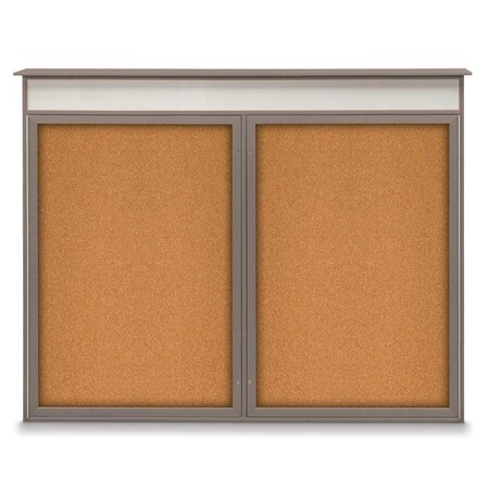 Single Door Enclosed Indoor Letterboard MPN:UV1125-BLACK-HUNGRN