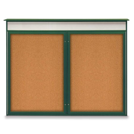 Single Door Enclosed Indoor Letterboard MPN:UV1125-BLACK-WHITE
