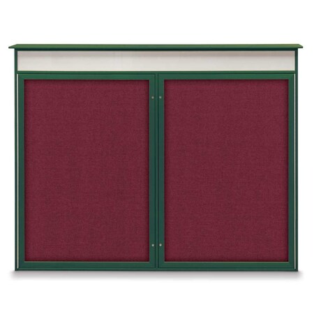 Single Door Enclosed Indoor Letterboard MPN:UV1125-BRONZE-BLACK