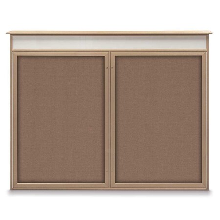 Single Door Enclosed Indoor Letterboard MPN:UV1125-BRONZE-BURGUN