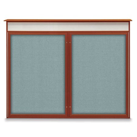 Single Door Enclosed Indoor Letterboard MPN:UV1125-BRONZE-GREY