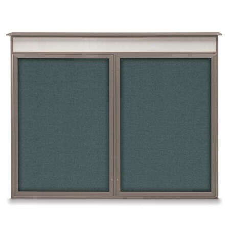 Single Door Enclosed Indoor Letterboard MPN:UV1125-SATIN-BLACK