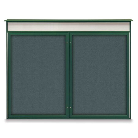 Single Door Enclosed Indoor Letterboard MPN:UV1125-SATIN-BLUE