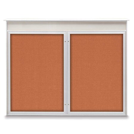 Single Door Enclosed Indoor Letterboard MPN:UV1125-SATIN-BURGUNVL