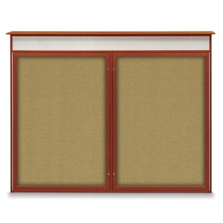 Single Door Enclosed Indoor Letterboard MPN:UV1125-SATIN-GREYVL