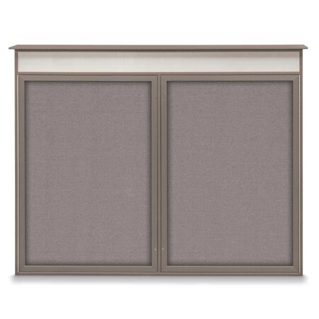 Single Door Enclosed Indoor Letterboard MPN:UV1125-SATIN-LICORI