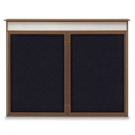 Single Door Enclosed Indoor Letterboard MPN:UV1125-SATIN-WHITE