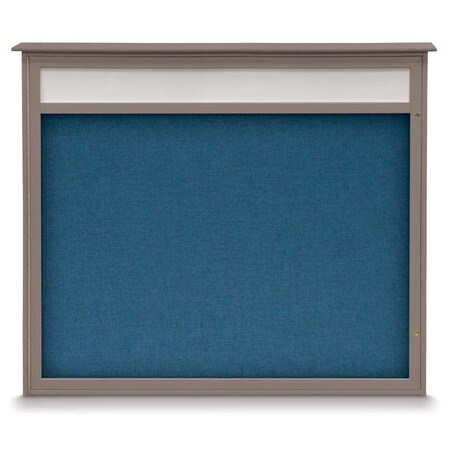 Double Door Enclosed Indoor Letterboard MPN:UV11255-BLACK-BARBLU