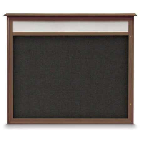 Double Door Enclosed Indoor Letterboard MPN:UV11255-BRONZE-BLUE