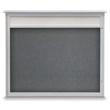 Double Door Enclosed Indoor Letterboard MPN:UV11255-BRONZE-GREYVL