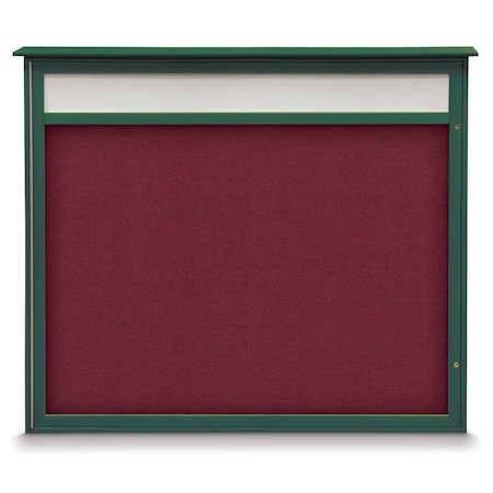 Double Door Enclosed Indoor Letterboard MPN:UV11255-BRONZE-WHITE