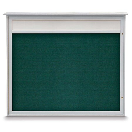 Double Door Enclosed Indoor Letterboard MPN:UV11255-SATIN-BLACK