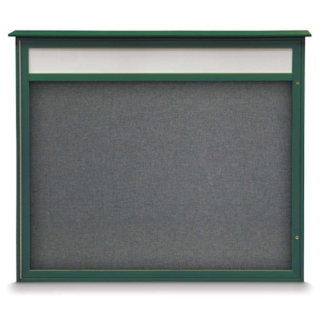 Double Door Enclosed Indoor Letterboard MPN:UV11255-SATIN-GREYVL