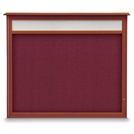 Double Door Enclosed Indoor Letterboard MPN:UV11255-SATIN-HUNGRN