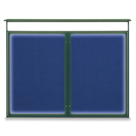 Double Door Enclosed Indoor Letterboard MPN:UV1126-BLACK-BLACK