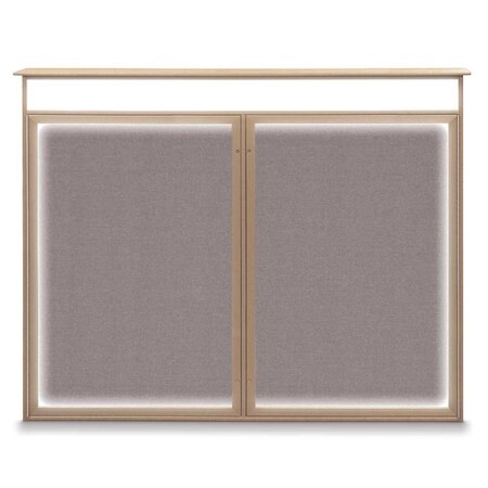 Double Door Enclosed Indoor Letterboard MPN:UV1126-BLACK-BURGUNVL