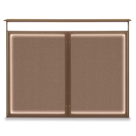 Double Door Enclosed Indoor Letterboard MPN:UV1126-BLACK-GREEN