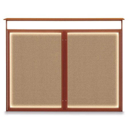 Double Door Enclosed Indoor Letterboard MPN:UV1126-BLACK-GREY
