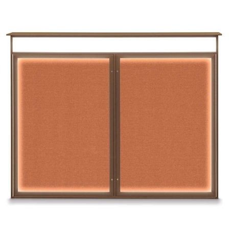 Double Door Enclosed Indoor Letterboard MPN:UV1126-BLACK-HUNGRN