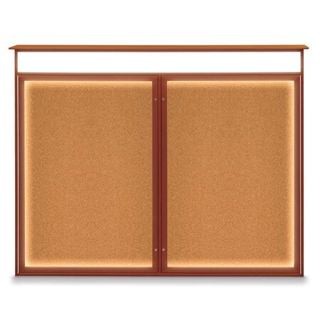 Double Door Enclosed Indoor Letterboard MPN:UV1126-BLACK-WHITE