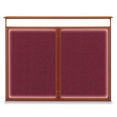 Double Door Enclosed Indoor Letterboard MPN:UV1126-BRONZE-BLACK