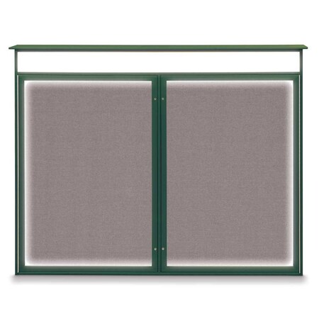 Double Door Enclosed Indoor Letterboard MPN:UV1126-BRONZE-BURGUNVL