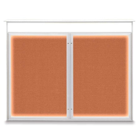 Double Door Enclosed Indoor Letterboard MPN:UV1126-BRONZE-HUNGRN