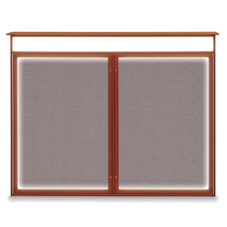 Double Door Enclosed Indoor Letterboard MPN:UV1126-SATIN-BARBLU