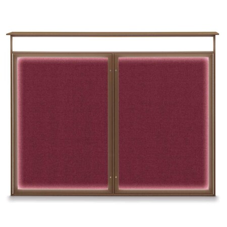 Double Door Enclosed Indoor Letterboard MPN:UV1126-SATIN-BLACK