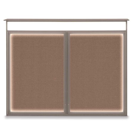 Double Door Enclosed Indoor Letterboard MPN:UV1126-SATIN-BURGUN