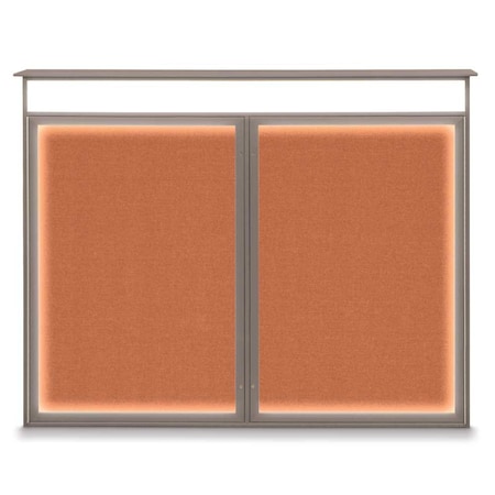 Double Door Enclosed Indoor Letterboard MPN:UV1126-SATIN-BURGUNVL