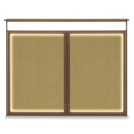 Double Door Enclosed Indoor Letterboard MPN:UV1126-SATIN-LICORI
