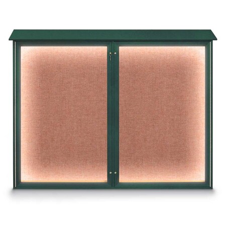 Double Door Enclosed Indoor Letterboard MPN:UV1127-BLACK-BARBLU
