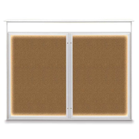 Double Door Enclosed Indoor Letterboard MPN:UV1127-BLACK-BURGUN