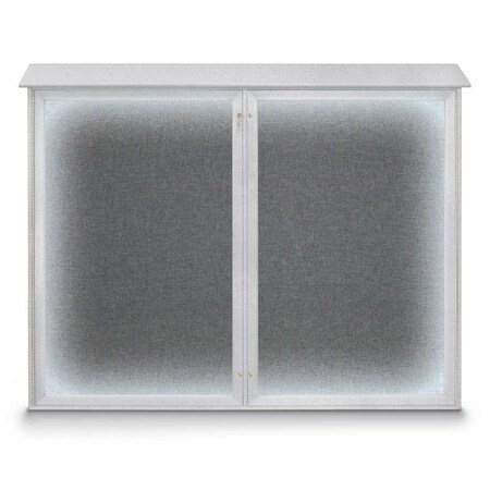 Double Door Enclosed Indoor Letterboard MPN:UV1127-BLACK-BURGUNVL