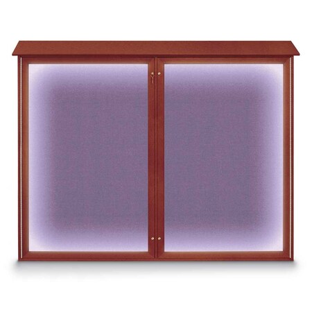 Double Door Enclosed Indoor Letterboard MPN:UV1127-BLACK-GREYVL