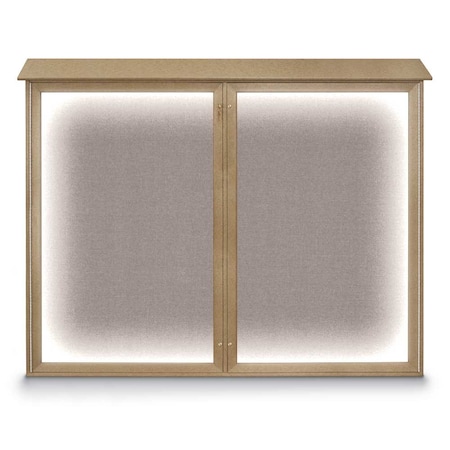 Double Door Enclosed Indoor Letterboard MPN:UV1127-BLACK-HUNGRN