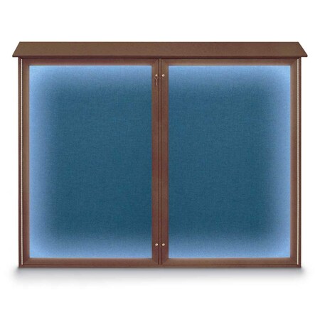 Double Door Enclosed Indoor Letterboard MPN:UV1127-BLACK-WHITE