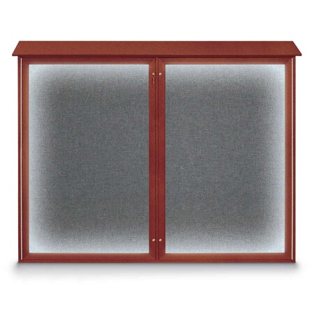 Double Door Enclosed Indoor Letterboard MPN:UV1127-BRONZE-BARBLU