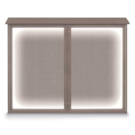 Double Door Enclosed Indoor Letterboard MPN:UV1127-BRONZE-BURGUNVL