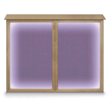 Double Door Enclosed Indoor Letterboard MPN:UV1127-BRONZE-GREYVL