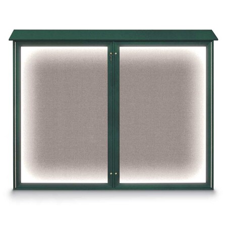 Double Door Enclosed Indoor Letterboard MPN:UV1127-BRONZE-HUNGRN
