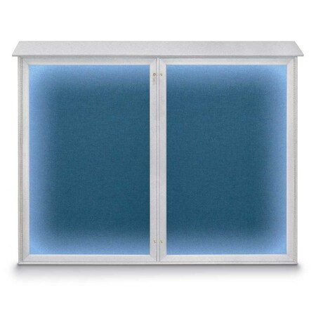 Double Door Enclosed Indoor Letterboard MPN:UV1127-BRONZE-WHITE