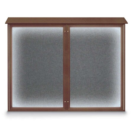Double Door Enclosed Indoor Letterboard MPN:UV1127-SATIN-BARBLU
