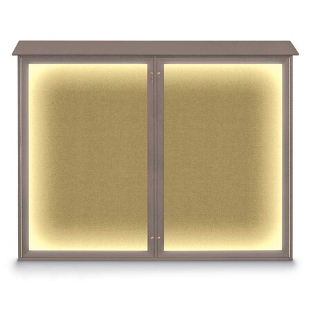 Triple Door Enclosed Indoor Letterboard MPN:UV1128-BLACK-BARBLU