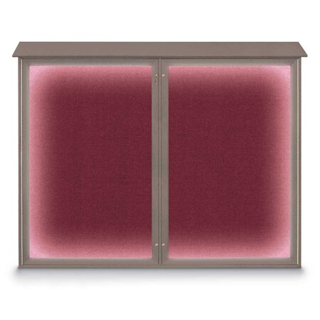 Triple Door Enclosed Indoor Letterboard MPN:UV1128-BLACK-BLUE