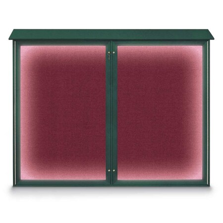 Triple Door Enclosed Indoor Letterboard MPN:UV1128-BLACK-BURGUN