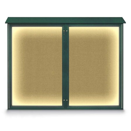 Triple Door Enclosed Indoor Letterboard MPN:UV1128-BLACK-BURGUNVL