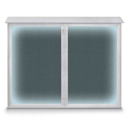 Triple Door Enclosed Indoor Letterboard MPN:UV1128-BLACK-GREEN