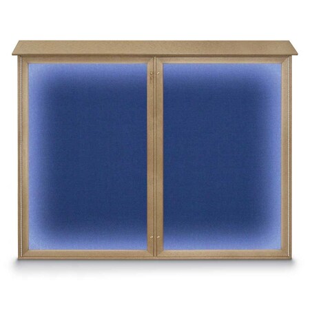 Triple Door Enclosed Indoor Letterboard MPN:UV1128-BRONZE-BLACK